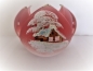 Preview: Lantern "Lotus flower" - winter landscape, red
