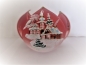 Preview: Lantern "Lotus flower" - winter landscape, red