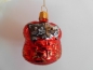Preview: Christmas ball cat in basket red