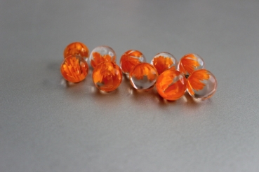 Orange flower 16mm - 3D effect