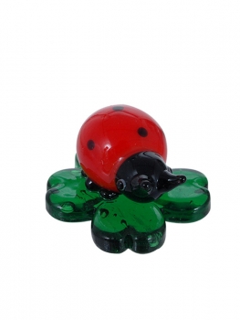 Lucky ladybug on shamrock