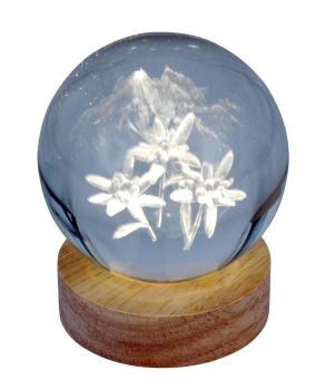 Hologram ball - Edelweiss