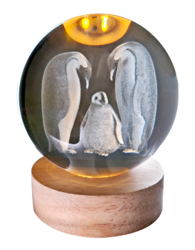 Hologrammkugel - Pinguin