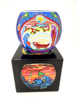 Luminous glass - nativity