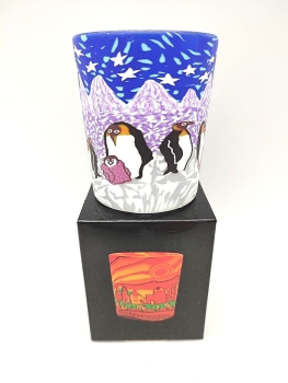 Votive Glass - Penguins