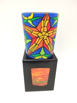 Votive glass - stained glass