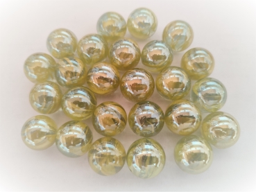 Yellow, striped iridescent - 16mm