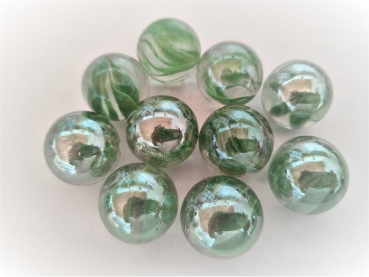 Green striped iridescent - 25mm
