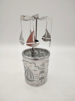 Glass carousel - sailboat