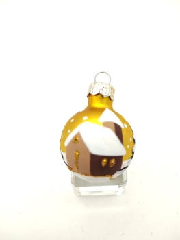 Tree ball winter landscape - 3cm gold