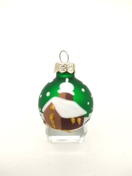 Tree ball winter landscape - 3cm green