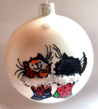 Bauble cat in sock