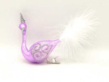 Tree decoration swan - purple