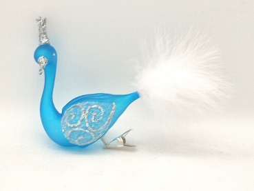 Tree decoration swan - turquoise