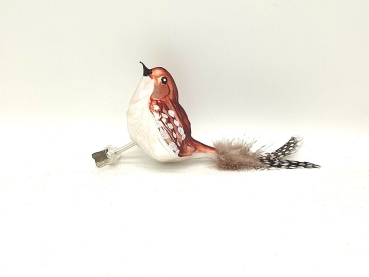 Baumschmuck Vogel braun