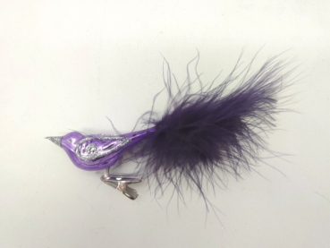 Tree decoration bird purple