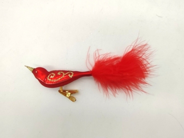 Baumschmuck Vogel rot