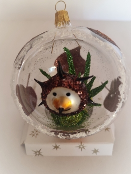 Bauble with hedgehog