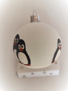Bauble with penguins