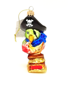 Tree ball parrot as a pirate