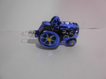 Bauble tractor - blue