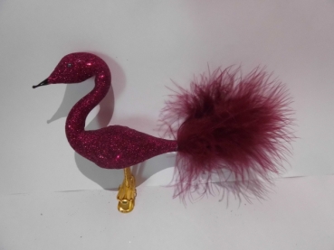 Tree decoration swan - red