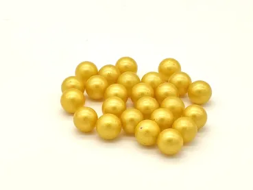 Gelbe Perle gefärbt 16mm