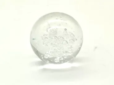 Glaskugel 50mm klar mit Blasen