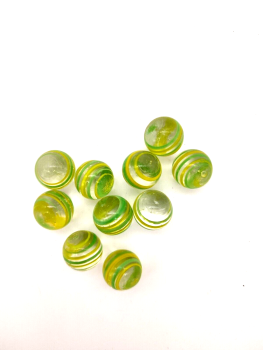 Green with yellow stripes 16mm