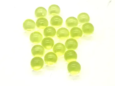 Yellow UV Light polished 12mm - fluorescent under UV light