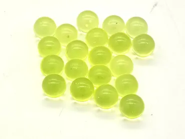 Yellow UV Light polished 14mm - fluorescent under UV light