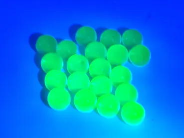 Preview: Yellow UV Light polished 14mm - fluorescent under UV light