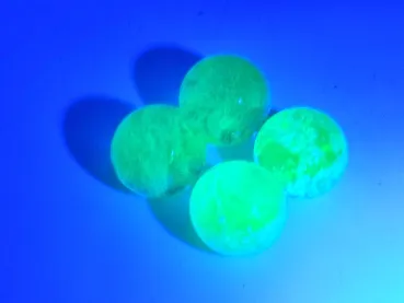 Preview: Gelb UV-Light poliert 16mm - fluoreszierend unter UV-Licht (Schwarzlicht)