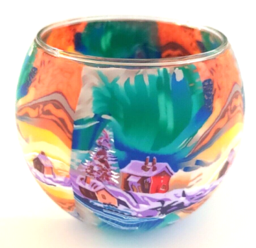 Luminous glass - northern light