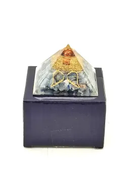 Preview: Orgonit Pyramide - Angelit mit Engelsflügel