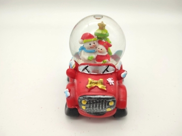 Snow globe car - snowman