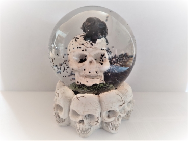 Glitter ball skull with horns - Kopie
