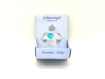 Glass angel with birthstone - Dezember (C)