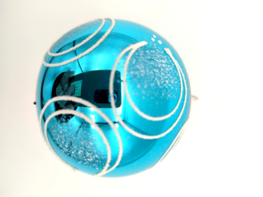 Tree ball turquoise, shiny