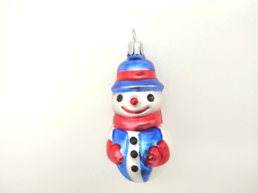 Bauble snowman - blue