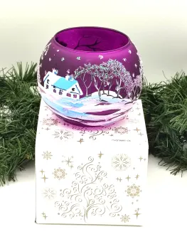 Preview: Lantern Snowman, purple - UKR