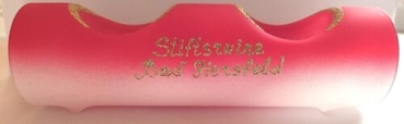 Tea light holder for 2 lights "Stiftsruine Bad Hersfeld" in red
