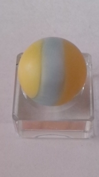 Yellow with blue stripe professional marble 16.48mm