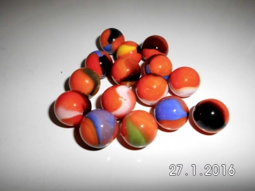 Devil Orange with pattern 15-16mm