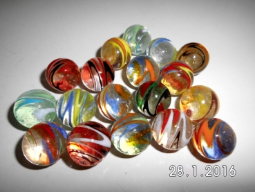 Zicke Zag assorted with pattern 17mm