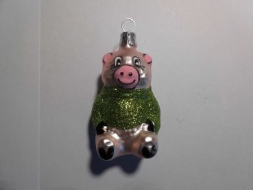 Bauble pig green