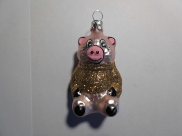 Bauble pig gold