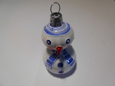 Bauble snowman blue