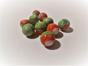 White-orange-green with stripes 16mm