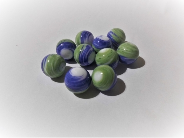 White-Blue-Green with stripes 16mm